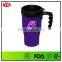 14oz plastic wholesale thermos mug with handle