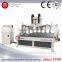 CNC Multi-heads wood Engrave machine with cylinderical rotary work optional