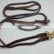 Two dog leashes genuine leather leash