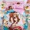 Wholesale Beautiful Girl Printed High Quality Soft Cotton Kids Cartoon Bedding Set