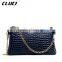 fashion women leather beach bag chain sling shoulder bag