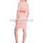 Newest Design Pink and White Maternity Dress Folk Stlye