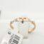 Wholesale rose gold heart shaped gold finger ring without stone