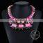 high quality vintage rhinestone chunky statement necklace tin alloy fashion women pendant necklace 6390063