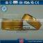 Golden aluminum lotion bottle with inner side plastic bottle,shiny gold color rim