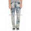 Biker Jeans Blue Denim jeans pantalon (LOTK066)