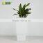 matt grey inclined beautiful glass fiber planters