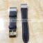 Newly High Quality Leather Strap Steel Wrist Watch Band For Fitbit Charge 2 Wearable Belt Strap