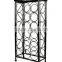 Hot Selling 18 Floor Standing Black Metal Retail Bottle Display Racks