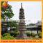 japanese stone buddhist pagoda lantern in garden for decoration