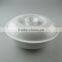 Stocklot white ceramic soup tureen/dinnerware with cover in cheap price