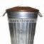 Galvanized Trash can with top cover, Mini trash can, desktop trash can