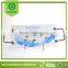 Glass rectangle glass serving tray with rack handle