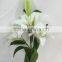 3 Flower Heads Artificial Lily Flower for Floral Arrangement