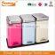 40L Two Compartments Stainless Steel recycling waste bin