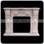 Europe style home decoration marble fireplace mantel with flowers