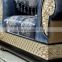 BISINI New Classic Gold Foil Pattern Carving Sofa Set