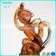 KM-XP02 Custom crystal glass monkey figurine award as new year gifts for home or business decoration