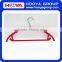 46*23CM 5pcs/set Camber Shape Velvet Flocking Clothes Hanger as Customized Colour