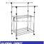 Folding outdoor metal space saver hanger clothes drying rack