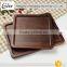 Marvelous trendy Eco-friendly Black Walnut lumber wood Plate ,Wooden Square Shape Serving Tray/Dishes