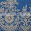 Alibaba border embroidered lace trim for bridal dress