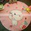 wholesale softy round shaped baby toy storage bag baby blanket play mats