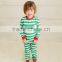 stripe knit cotton matching family pajamas