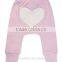 High quality cute beautiful long winter pants with heart designed on bottom