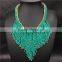  express tassel resin plastic beads multicolor statement necklace jewelry