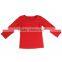 2017 Kids T-shirt Girls Boutique Clothing Childrens Plain Cotton Shirts Kids Christmas Shirts