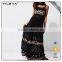 Sleeveless Paid With Paypal Long Flower Print Black Maxi Dress Long Casual