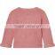 Hot sale 2017 custom new style kids sweater pink children Knitted cotton cardigan cashmere sweater for baby