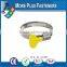 Made in Taiwan Stainless Steel thin hose clamp flexible hose clamp Butterfly handle type