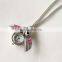 New Color Vogue Wholesale Girls USA Flag Owl Pendant Necklace Jewelry Watch