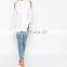 CHEFON Cold shoulder blouses pictures of women with sheer blouses