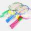 Colorful Flexible Children Badminton Racket With 3 Shuttlecocks