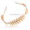 Women Girl Golden Leaf Party Hair Head Band Headband Hoop Headpiece