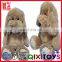 Best made sitting long ears big eyed toy custom plush dog toy stuffed animals baby toys