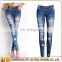 Ladies Jeans Denim Skinny 2016 Cotton Stretch Women Bleach Proof Ripped Jeans Wholesales Apparel for Women
