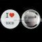 Technology logo tinplate button badge