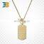 high quality metal alloy custom dog tag necklace