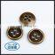 round shape 4 holes metal button for garments custom clothing button