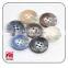 2017 Year Factory 4 Holes Resin Polyester Rod Brown/Wheat/Blue Horn Button For Coat And Suit