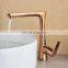 ORB  finish beautiful copper deck mounted flexible single handle health faucet brass kitchen faucet