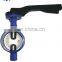 manual handle wafer type viton seat butterfly valve