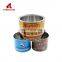 Factory direct sale flat round favor tins clear ec6 cylinder doantion box