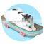 Fancy fresh color Chinese style pet toy skateboard cat scratching board for claw grinding