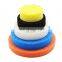 Conical sponge polishing pad for automotive wheel polishing tools