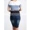 DiZNEW Fashion Plus Size Maternity Stretch Denim Skirt Women